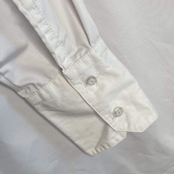 Carma Equestrian White Long-Sleeve Button-Up Riding Shirt, 42 - Picture 6 of 11